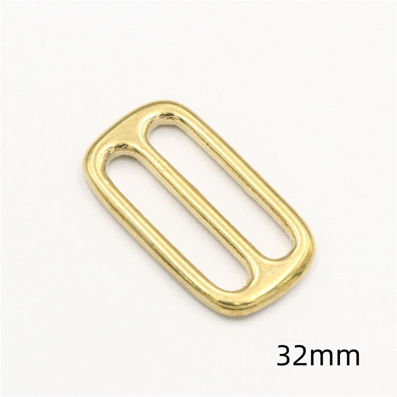 Customizable colors Solid Brass Adjustable Tri-glide Slider Buckle For Bag Strap Webbing-117