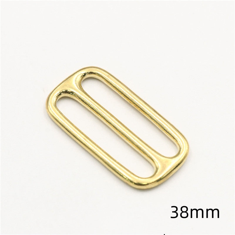 Customizable colors Solid Brass Adjustable Tri-glide Slider Buckle For Bag Strap Webbing-117