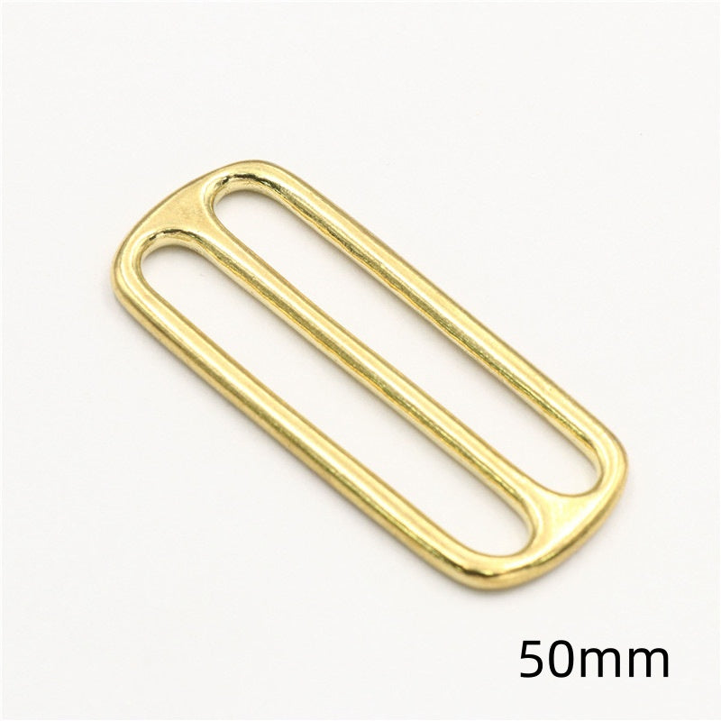 Customizable colors Solid Brass Adjustable Tri-glide Slider Buckle For Bag Strap Webbing-117