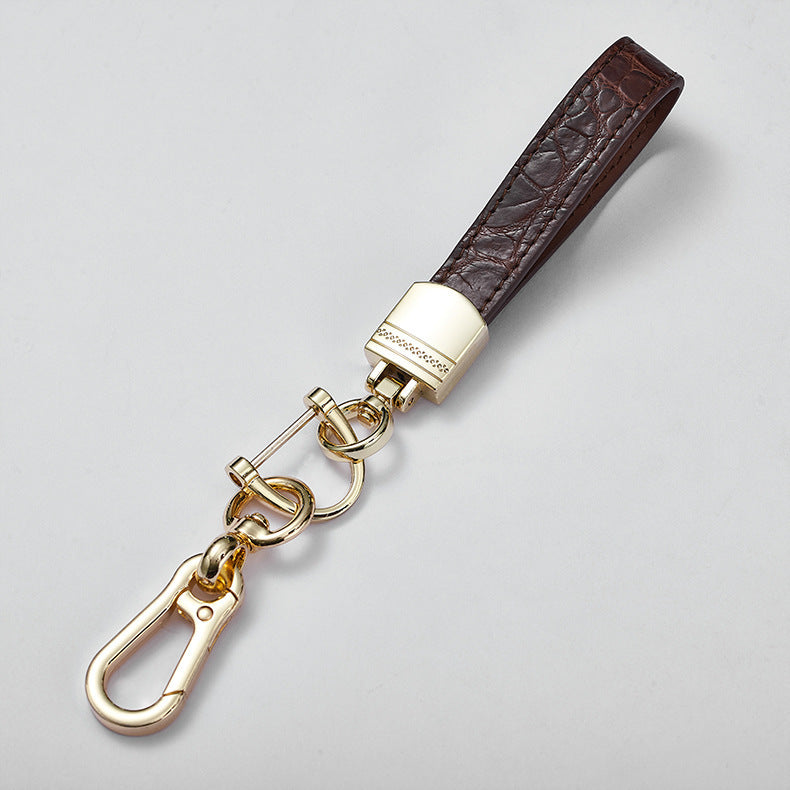 Red Color Genuine Leather Car Key Holder Leather Key Chain for Women And Men-117