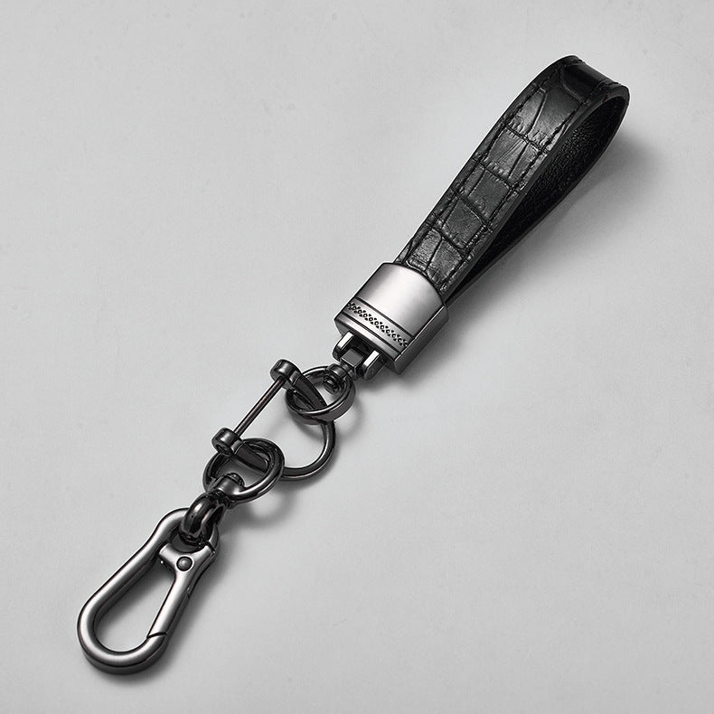 Red Color Genuine Leather Car Key Holder Leather Key Chain for Women And Men-117