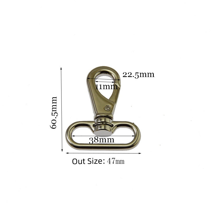 32mm Bag Hook Hardware Women's Bag Metal hPush Gate Snap Hooks Metal Swivel Lobster Claw Clasp Purse Hardware-117