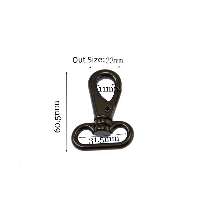 32mm Bag Hook Hardware Women's Bag Metal hPush Gate Snap Hooks Metal Swivel Lobster Claw Clasp Purse Hardware-117