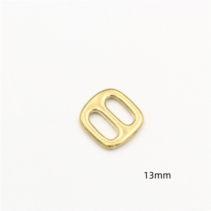 Customizable colors Solid Brass Adjustable Tri-glide Slider Buckle For Bag Strap Webbing-117
