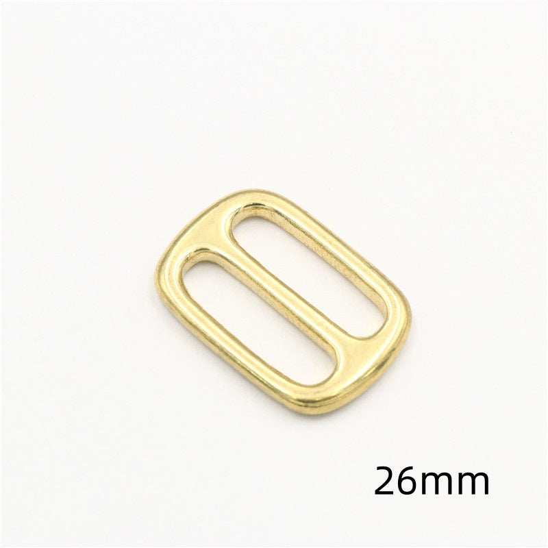 Customizable colors Solid Brass Adjustable Tri-glide Slider Buckle For Bag Strap Webbing-117