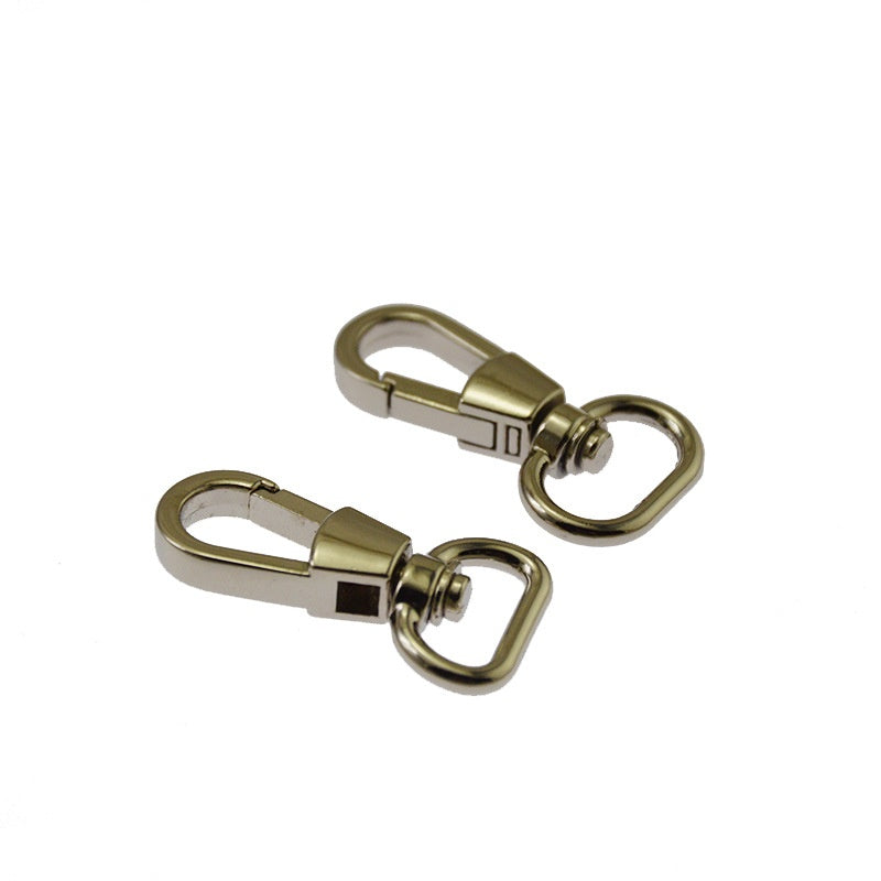 Heavy Duty Nickel Swivel Snap Hook with Round Ring for Handbags and Straps -118