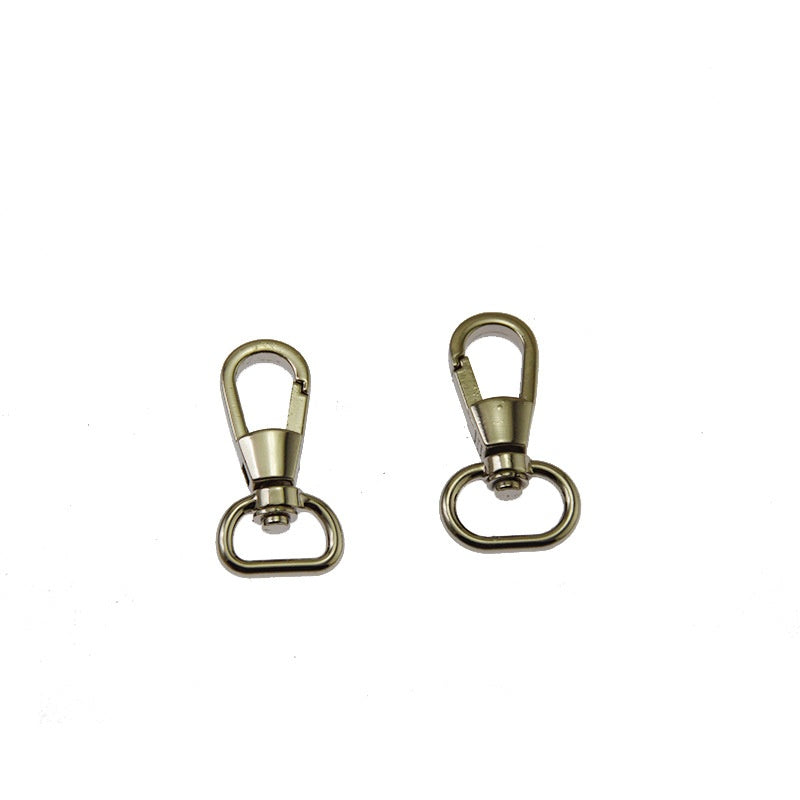 Heavy Duty Nickel Swivel Snap Hook with Round Ring for Handbags and Straps -118