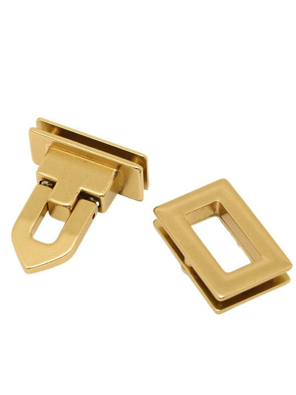 Solid Brass Clasp Turn Twist Lock for DIY Craft Shoulder Bag Purse Handbag Hardware Bag Accessories Buckle-119