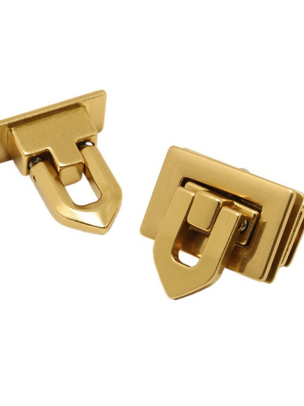 Solid Brass Clasp Turn Twist Lock for DIY Craft Shoulder Bag Purse Handbag Hardware Bag Accessories Buckle-119