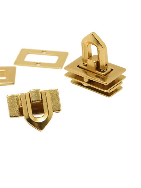 Solid Brass Clasp Turn Twist Lock for DIY Craft Shoulder Bag Purse Handbag Hardware Bag Accessories Buckle-119