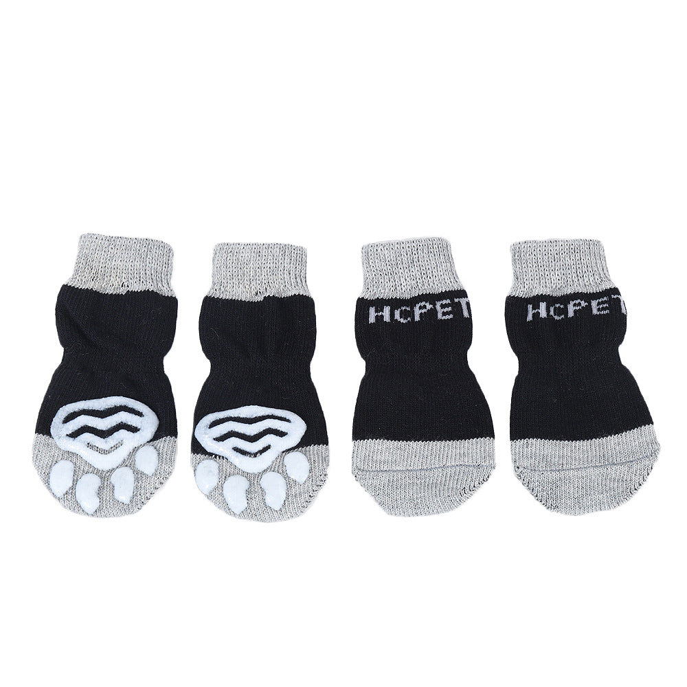 Wholesale Pet Apparel Accessories Indoor Silence Shoes Coverdog Socks Cotton Breathable Anti-slip Pet Dog Socks-15