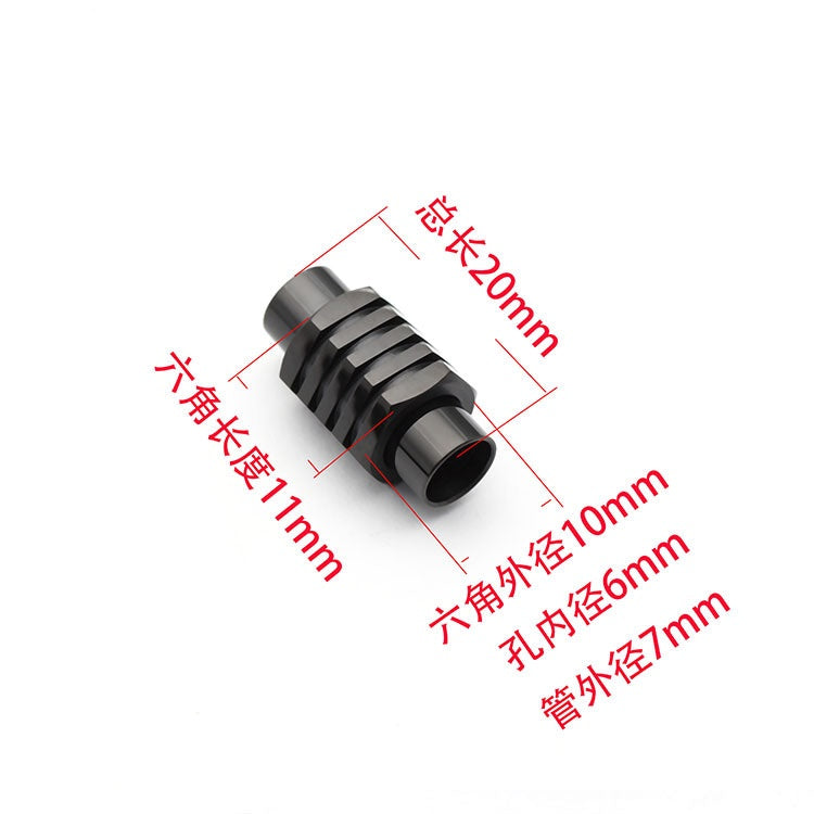 316l Stainless Steel Silver Tone Strong Magnetic Clasp Fit 5/6mm Round Leather Cord Bracelet Connectors Jewelry Making-12