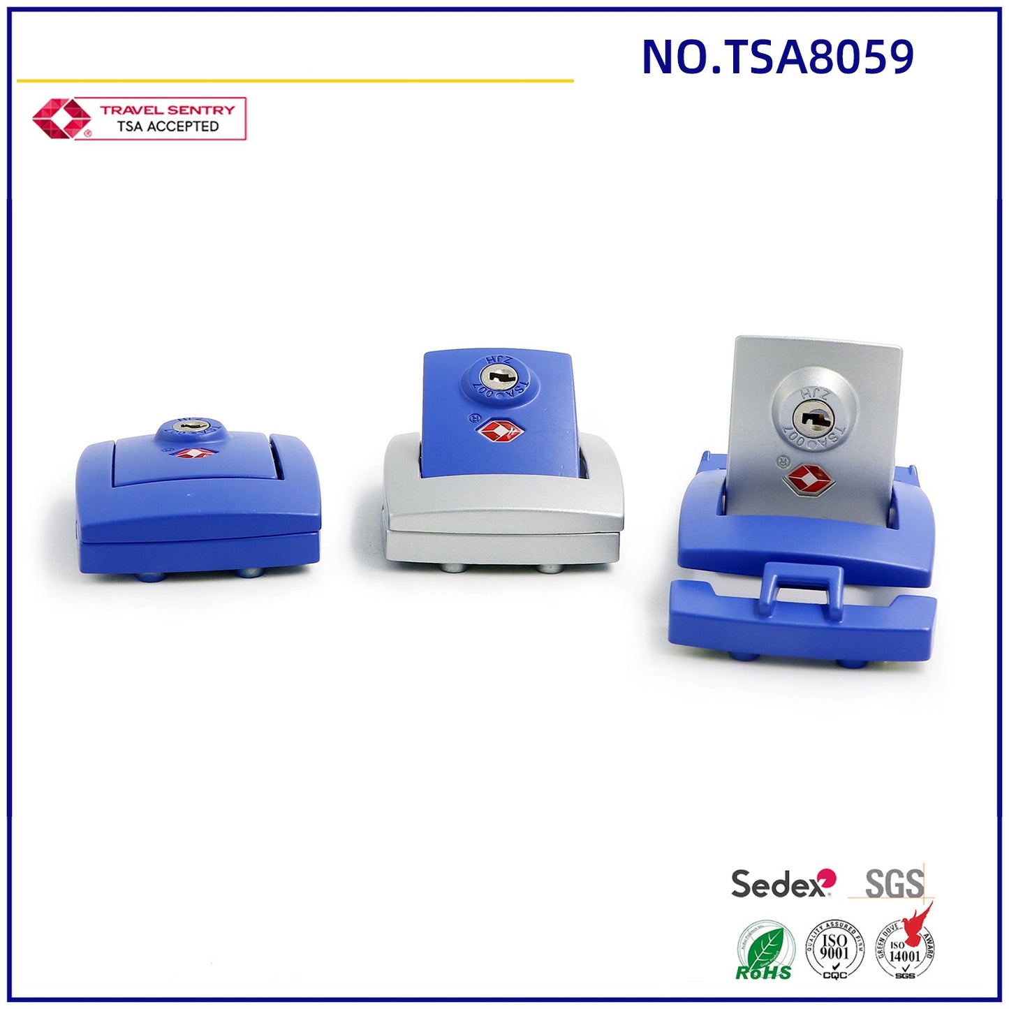 luggage trolley case high quality custom TSA lock 8059/Suitcase TSA lock /Luggage With TSA lock -12