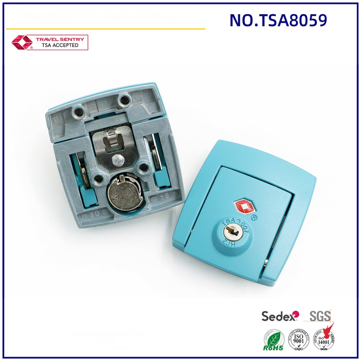luggage trolley case high quality custom TSA lock 8059/Suitcase TSA lock /Luggage With TSA lock -12