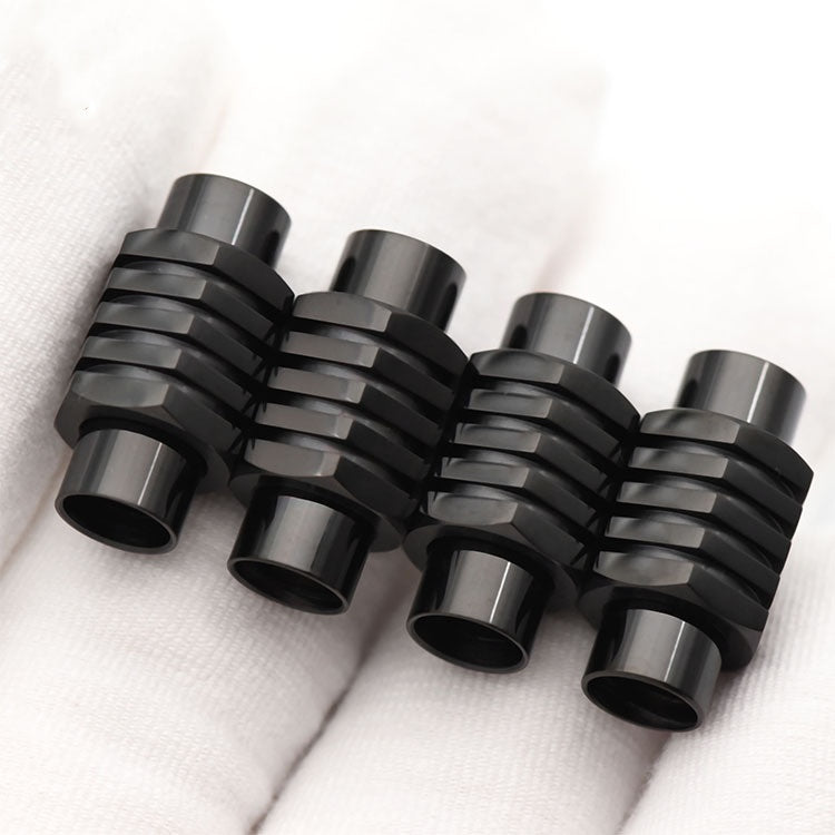 316l Stainless Steel Silver Tone Strong Magnetic Clasp Fit 5/6mm Round Leather Cord Bracelet Connectors Jewelry Making-12