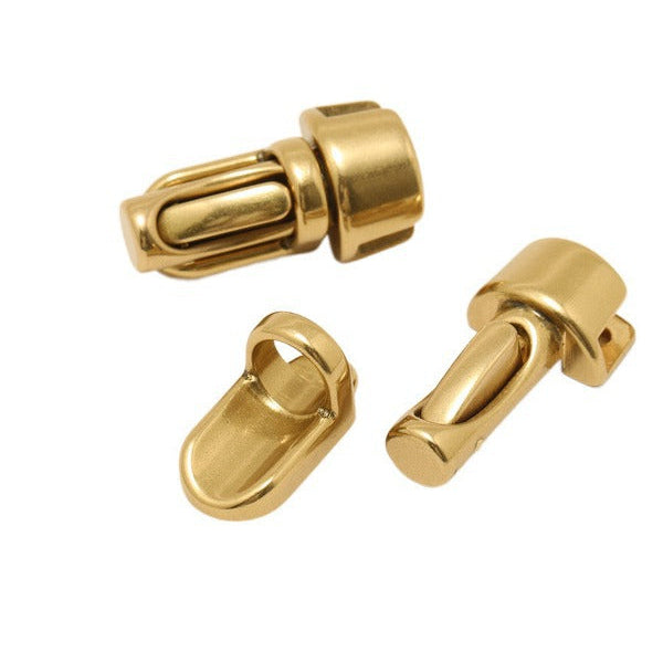 Solid BrassHigh Quality Column Tuck Lock Closure Catch Clasp Snap Buckle Fasteners for Leather Shoulder Bag Case Handbag Purse Repair DIY-120