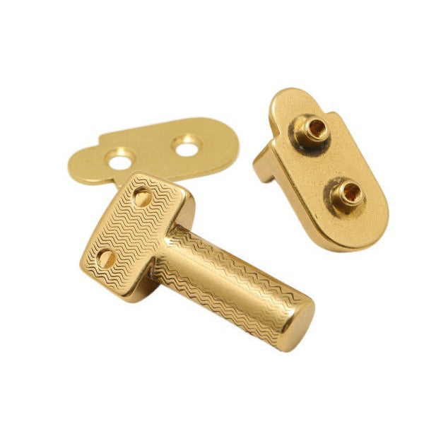 Solid BrassHigh Quality Column Tuck Lock Closure Catch Clasp Snap Buckle Fasteners for Leather Shoulder Bag Case Handbag Purse Repair DIY-120
