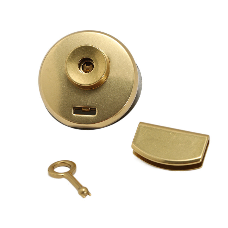 Solid Brass High End Briefcase Ornament Accessories Key Bag Lock -121