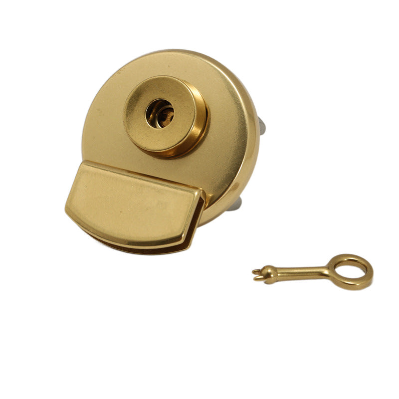 Solid Brass High End Briefcase Ornament Accessories Key Bag Lock -121