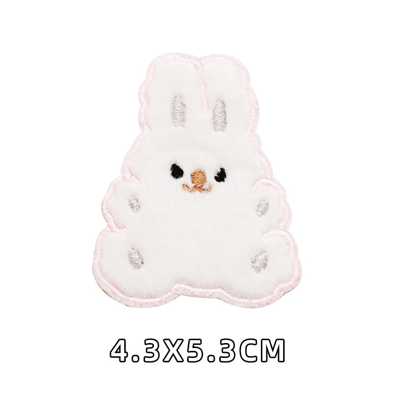 Computer Embroidery Iron on Applique Cute Cartoon Bear Patches Custom Embroidered Patches for Baby Clothes - one parcel embroidery cloth sticker-121