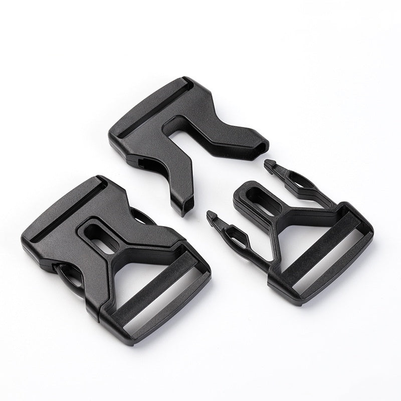 Bags backpack accessories webbing strap belt buckle black 25mm 35mm pom plastic quick release buckle-122