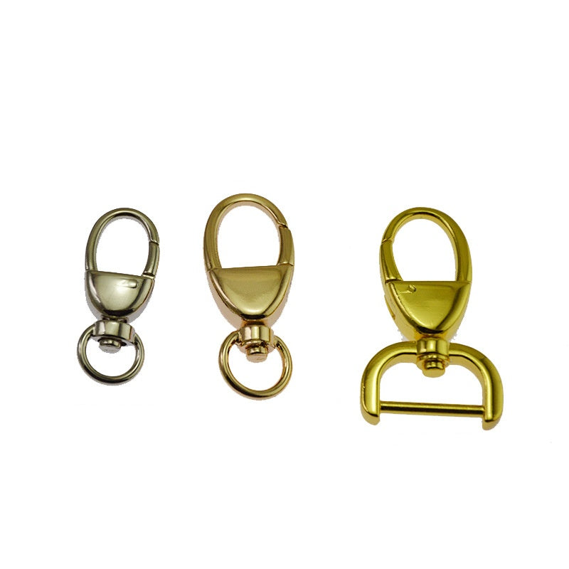 Hot Sale Spring Swivel Snap Hook Fashion Oval Trigger Snap Clip Hook Adjustable Metal Dog Hook Clasp For Handbag/Keychain/DIY-122