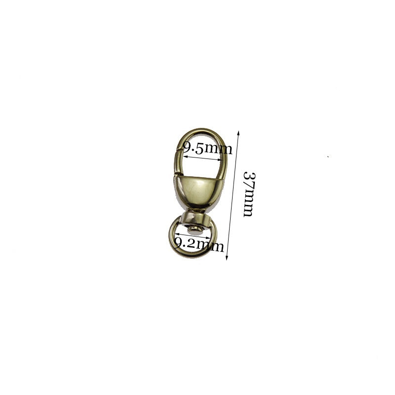 Hot Sale Spring Swivel Snap Hook Fashion Oval Trigger Snap Clip Hook Adjustable Metal Dog Hook Clasp For Handbag/Keychain/DIY-122