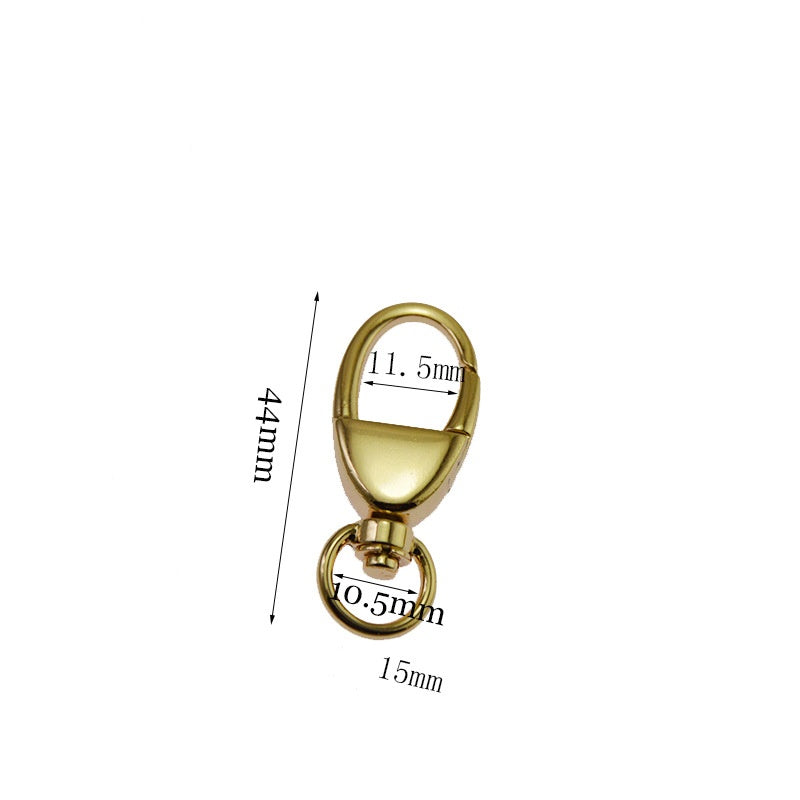 Hot Sale Spring Swivel Snap Hook Fashion Oval Trigger Snap Clip Hook Adjustable Metal Dog Hook Clasp For Handbag/Keychain/DIY-122