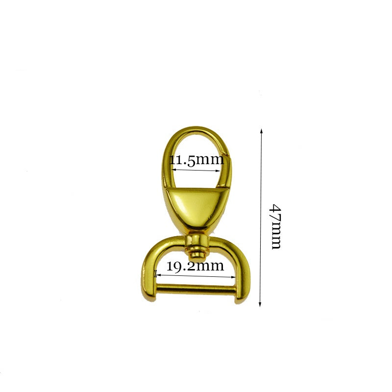 Hot Sale Spring Swivel Snap Hook Fashion Oval Trigger Snap Clip Hook Adjustable Metal Dog Hook Clasp For Handbag/Keychain/DIY-122
