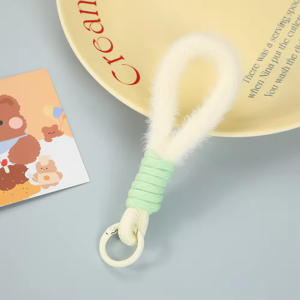 New plush mobile phone Universal lanyard wrist strap mobile pendant anti-loss rope key chain universal decorative lanyard-124