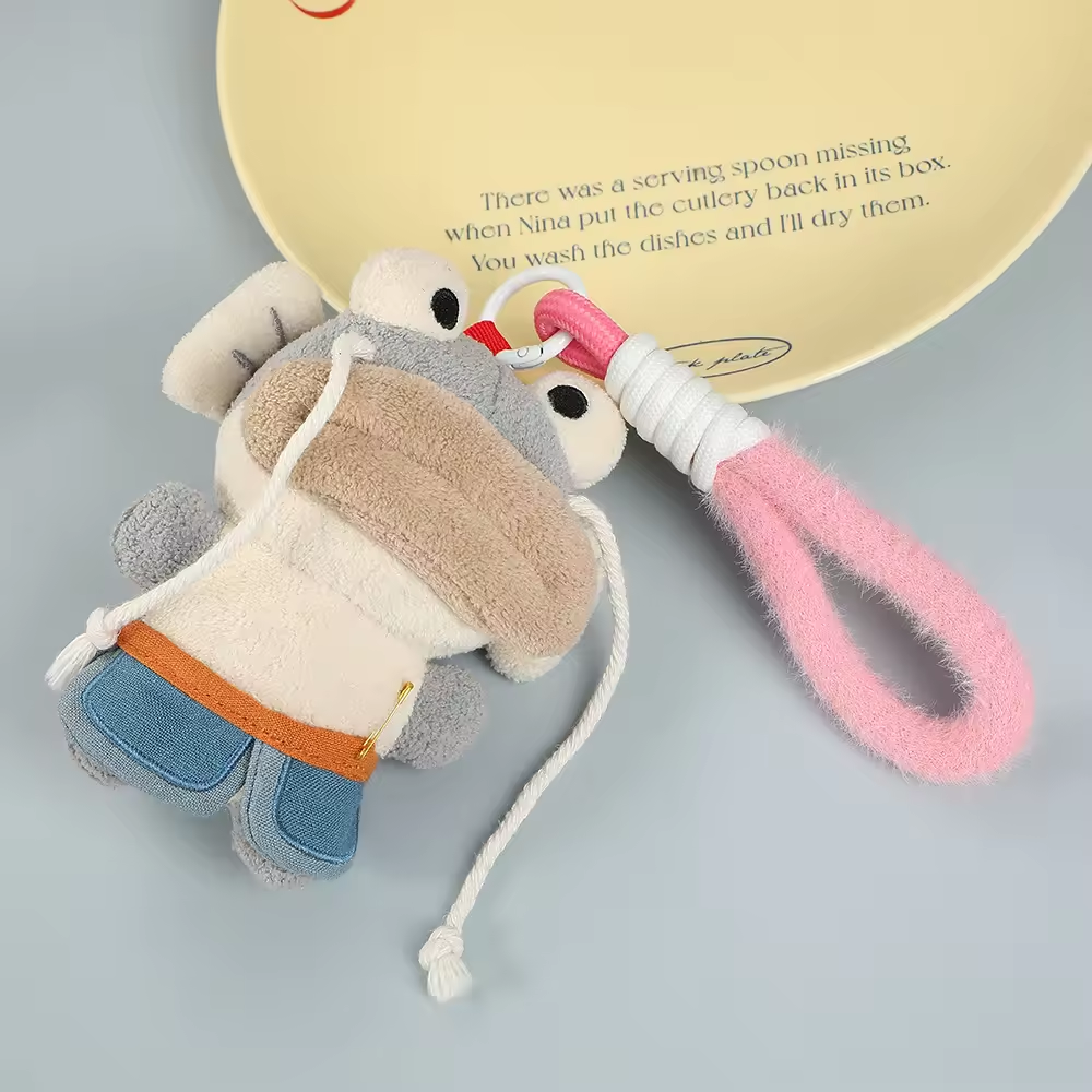 New plush mobile phone Universal lanyard wrist strap mobile pendant anti-loss rope key chain universal decorative lanyard-124