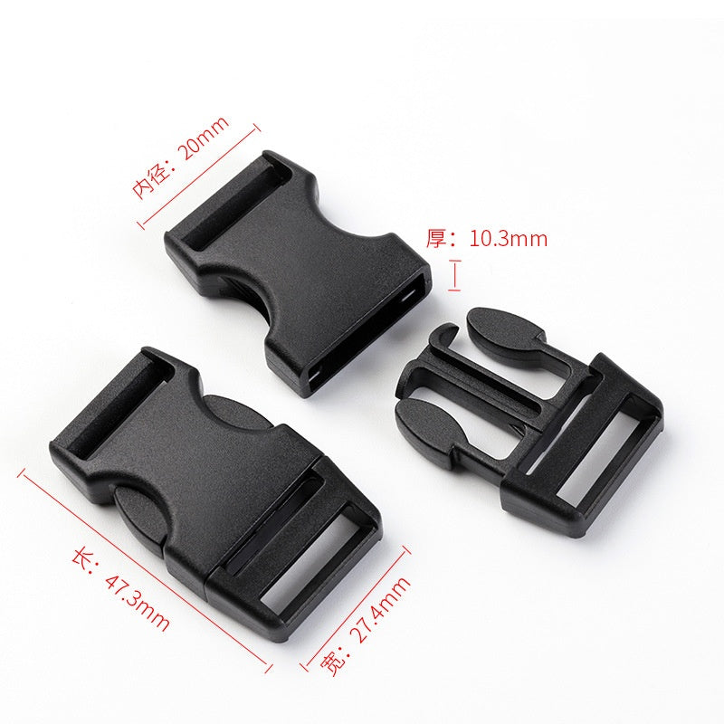 2024 factory price Hot Selling Bag Insert Plastic Key Lock Buckles Backpack Strap Buckle-124