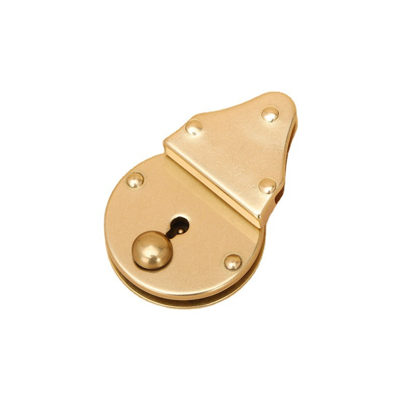 Solid Brass Bag Lock Hardware Accessories Zinc Alloy DIY Handmade Sewing Material Replacement round Handbags Purse Lock -124