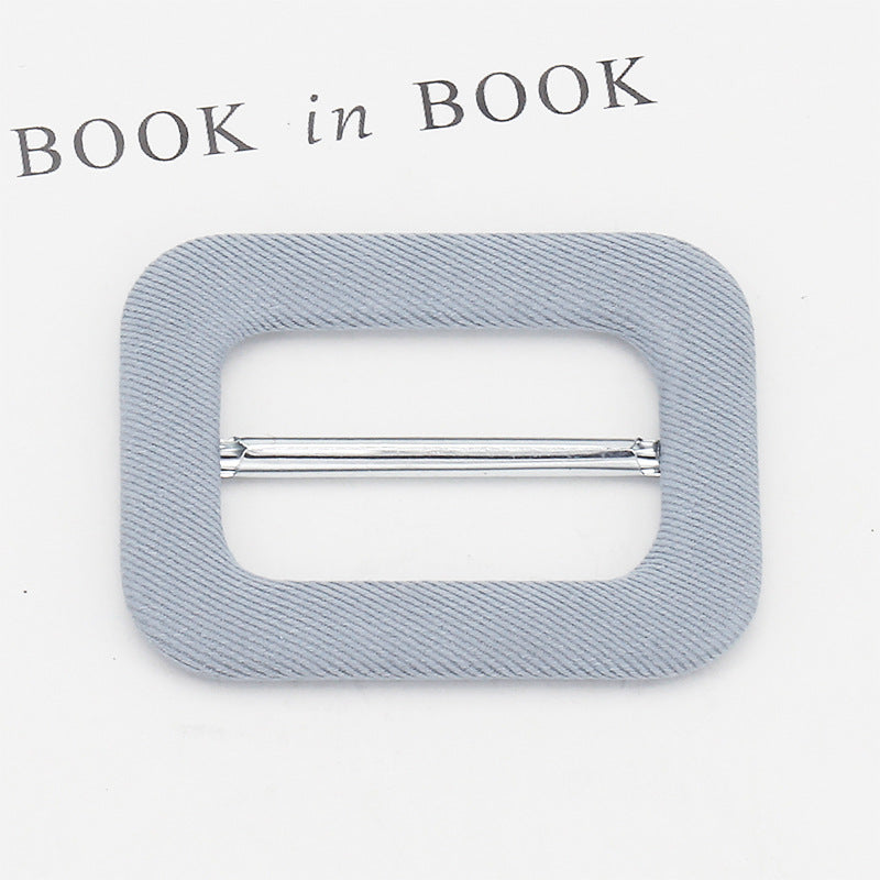 Cloth Wrapper Buckle Overcoat and Trench Coat Belt Adjustment Three Gear Metal Slide Buckle DIY Fabric-Covered Belt Buckle-124