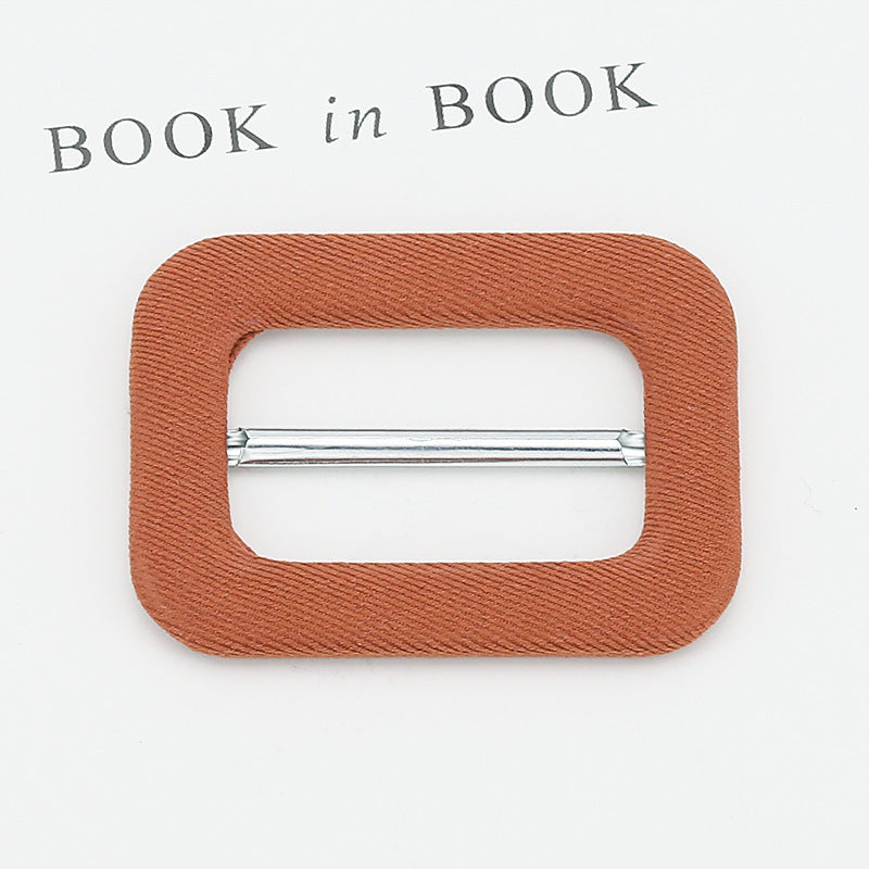 Cloth Wrapper Buckle Overcoat and Trench Coat Belt Adjustment Three Gear Metal Slide Buckle DIY Fabric-Covered Belt Buckle-124