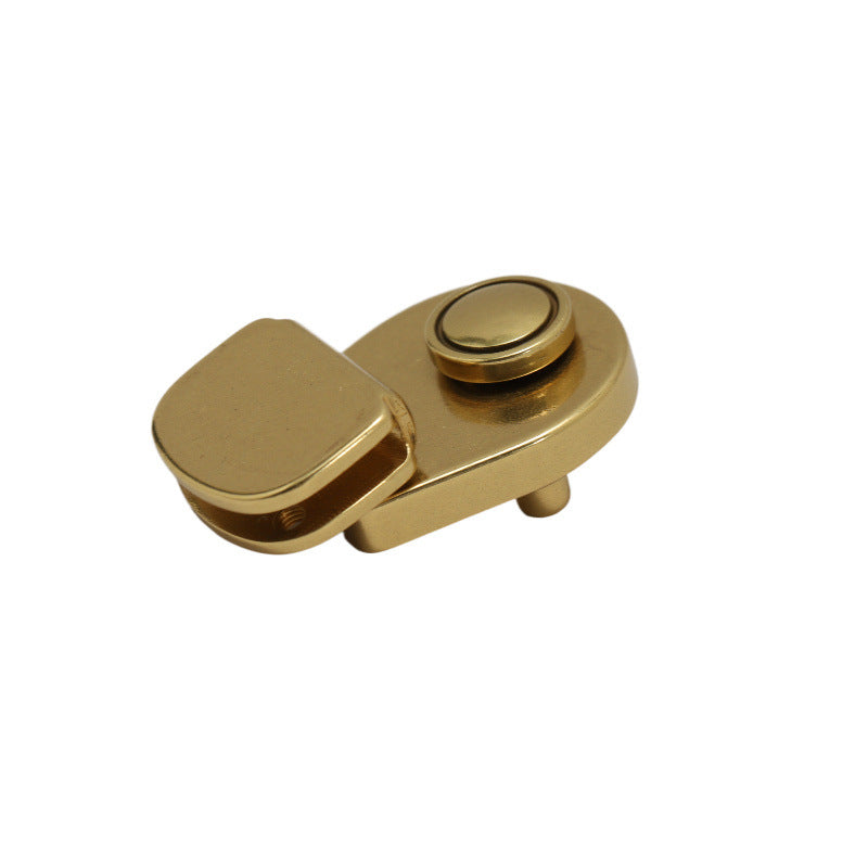 Solid Brass Push Lock For Bag Fashion Round Shape Turn Lock For Women Bag -125
