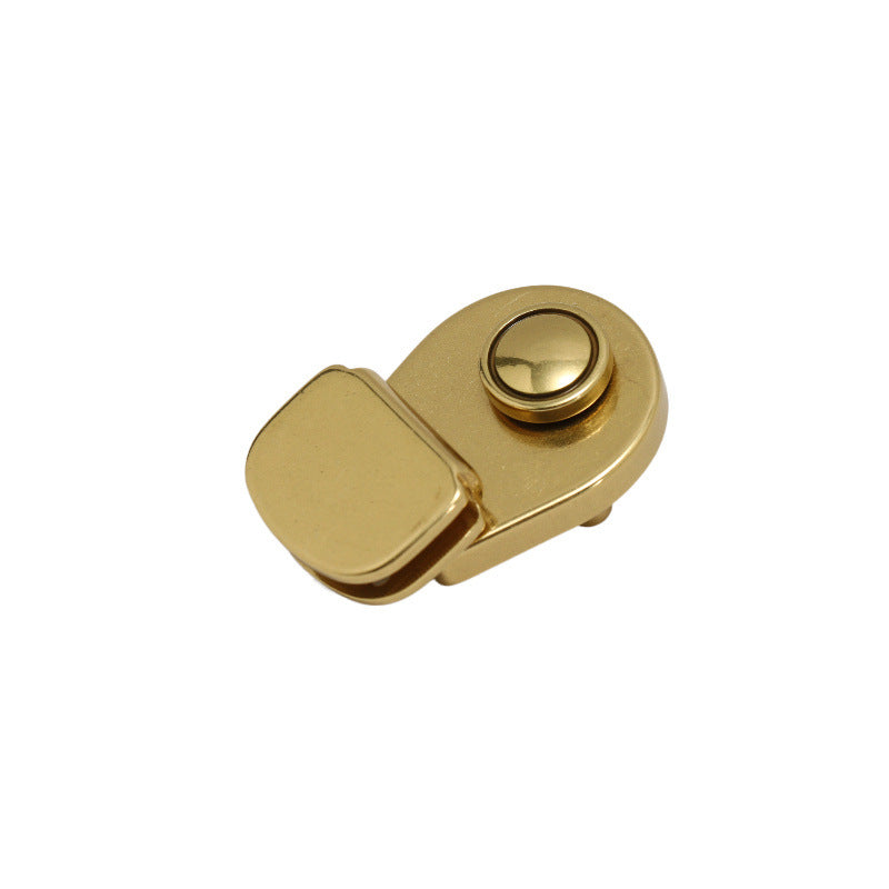 Solid Brass Push Lock For Bag Fashion Round Shape Turn Lock For Women Bag -125
