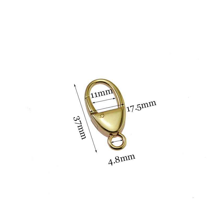 Hot Sale Spring Swivel Snap Hook Fashion Oval Trigger Snap Clip Hook Adjustable Metal Dog Hook Clasp For Handbag/Keychain/DIY-125