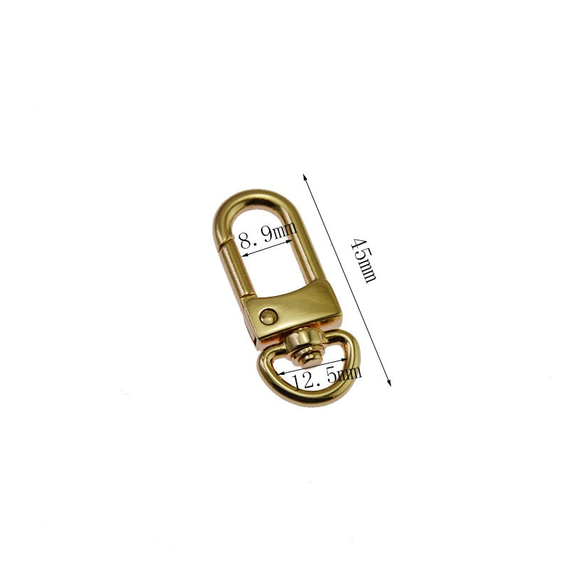 China Factory Keychain Hooks Zinc Alloy for DIY Purse Strap Replacement Push Gate Lobster Clasps Hooks Key Chains Dog Leash-126