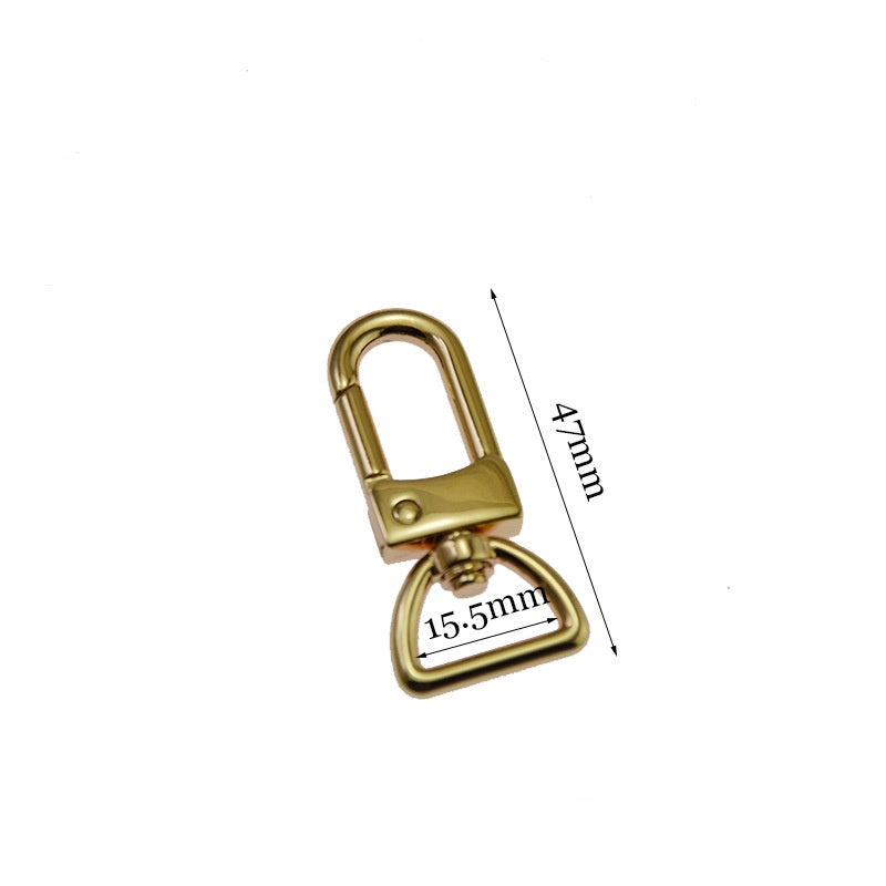 China Factory Keychain Hooks Zinc Alloy for DIY Purse Strap Replacement Push Gate Lobster Clasps Hooks Key Chains Dog Leash-126