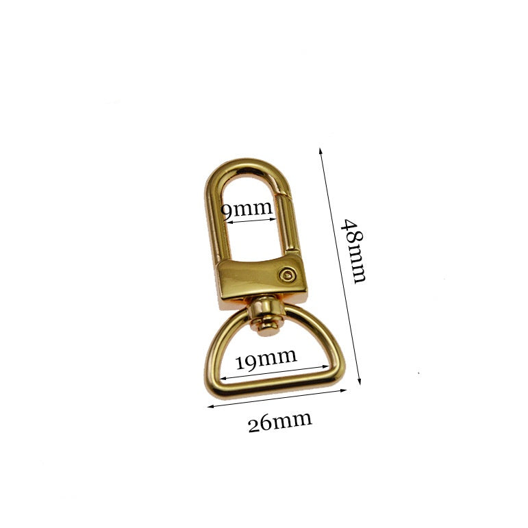 China Factory Keychain Hooks Zinc Alloy for DIY Purse Strap Replacement Push Gate Lobster Clasps Hooks Key Chains Dog Leash-126