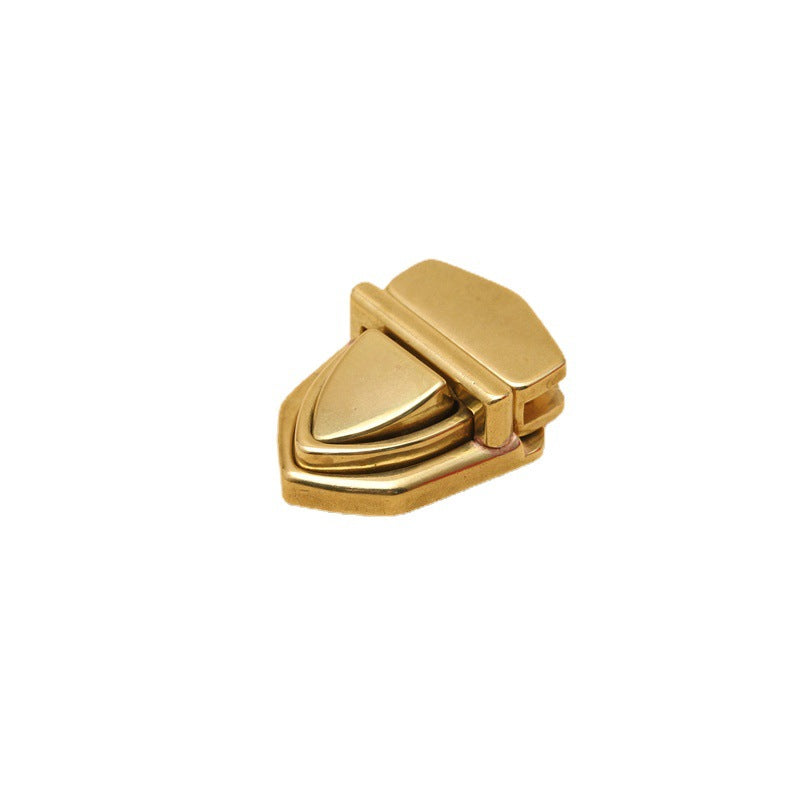 Solid Brass Metal Push Lock Switch Lock Closure Catch Clasp Buckle Fasteners for Leather Craft Bag Case Handbag Purse Briefcase -126