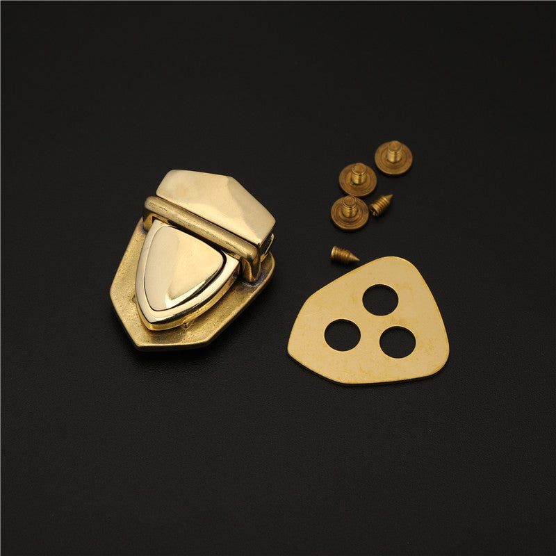 Solid Brass Factory Price Customize Colors Wholesale hardware lock for handbag swivel metal bag -127