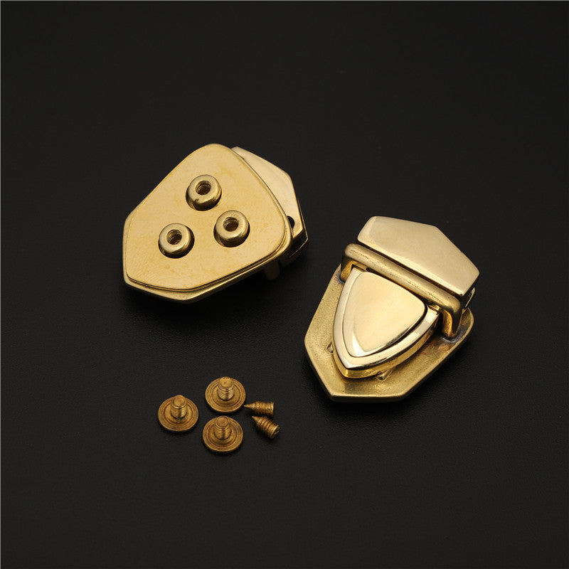 Solid Brass Factory Price Customize Colors Wholesale hardware lock for handbag swivel metal bag -127