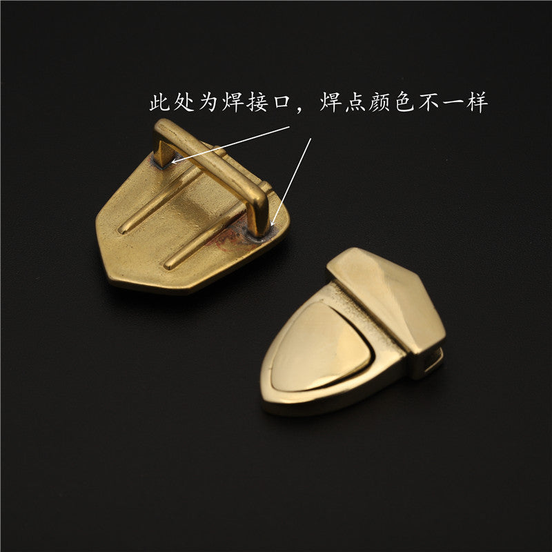 Solid Brass Factory Price Customize Colors Wholesale hardware lock for handbag swivel metal bag -127