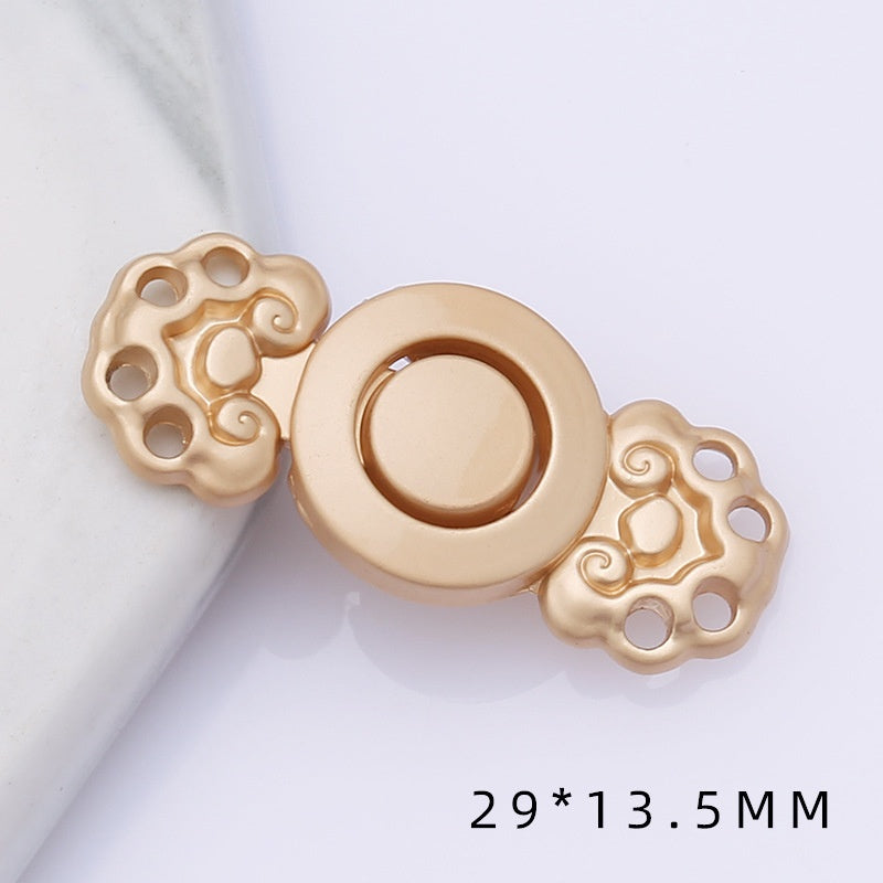 shizihong Hanfu child metal plate national Tang shawl button retro cheongsam Chinese dress decoration button-128