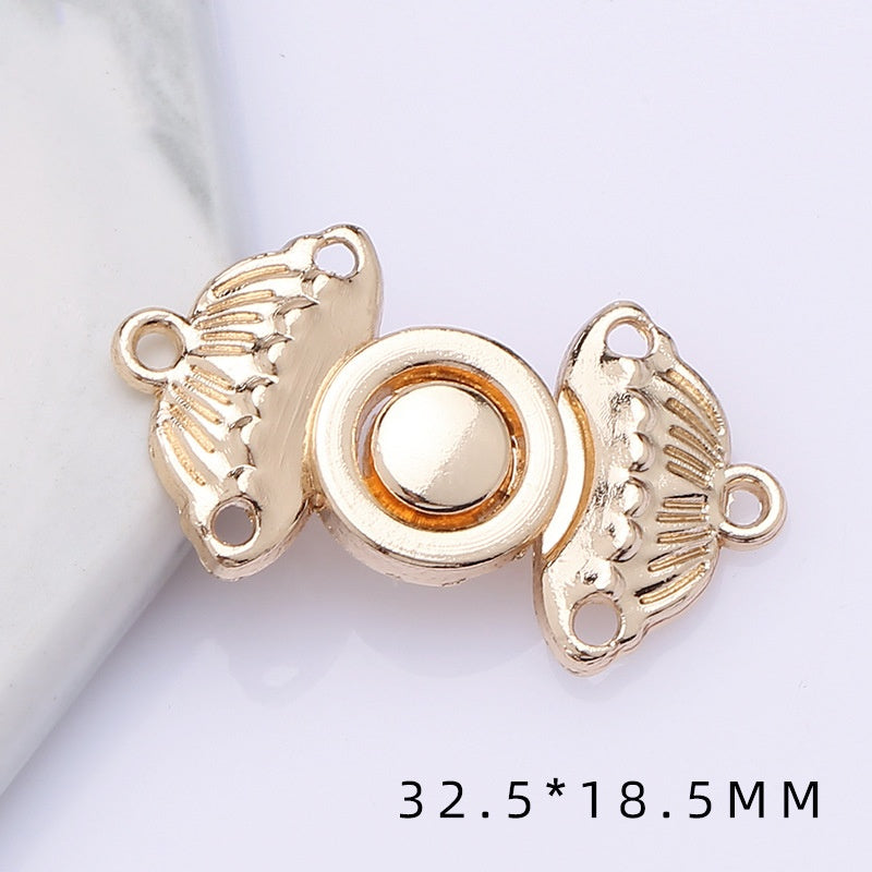 shizihong Hanfu child metal plate national Tang shawl button retro cheongsam Chinese dress decoration button-128