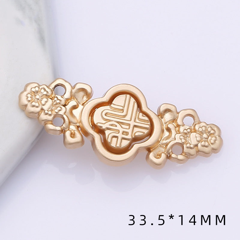 shizihong Hanfu child metal plate national Tang shawl button retro cheongsam Chinese dress decoration button-128