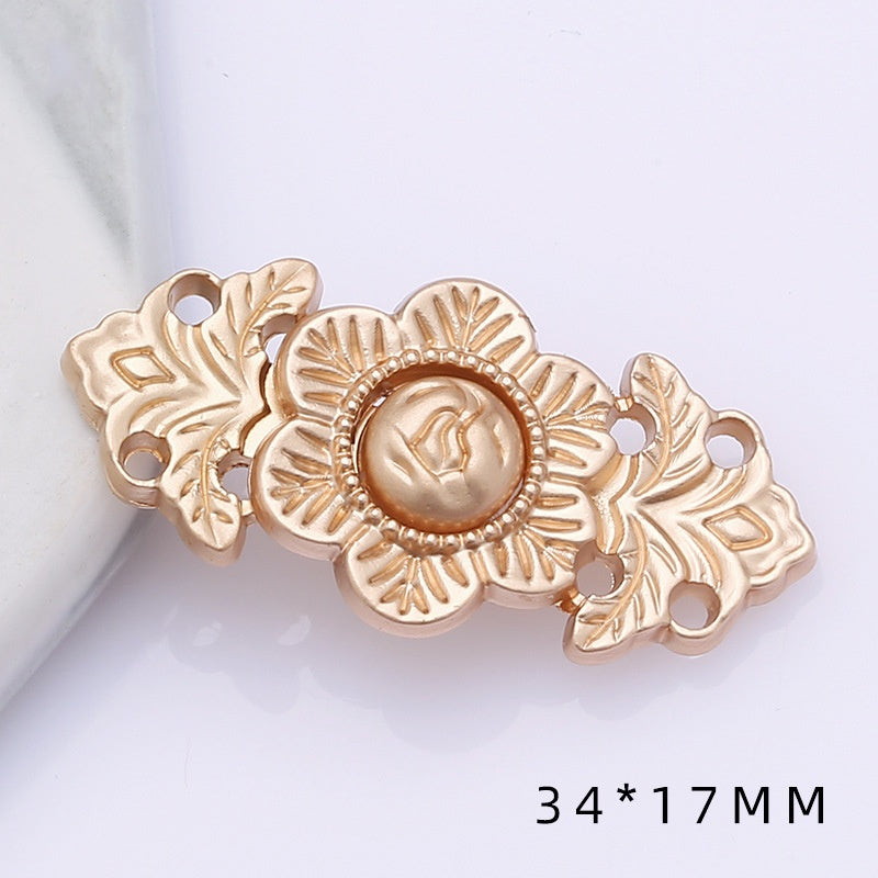 shizihong Hanfu child metal plate national Tang shawl button retro cheongsam Chinese dress decoration button-128