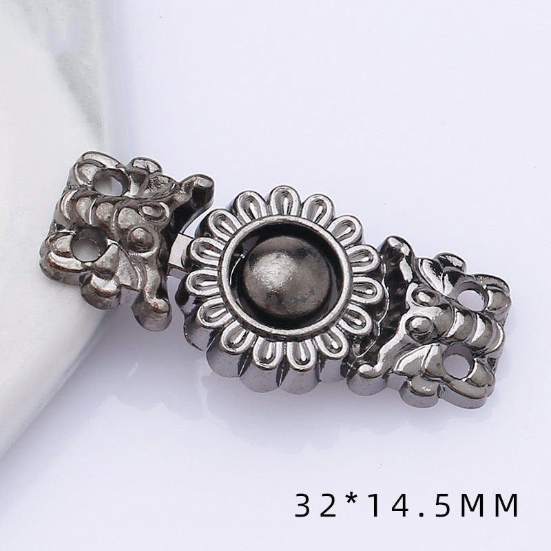 shizihong Hanfu child metal plate national Tang shawl button retro cheongsam Chinese dress decoration button-128